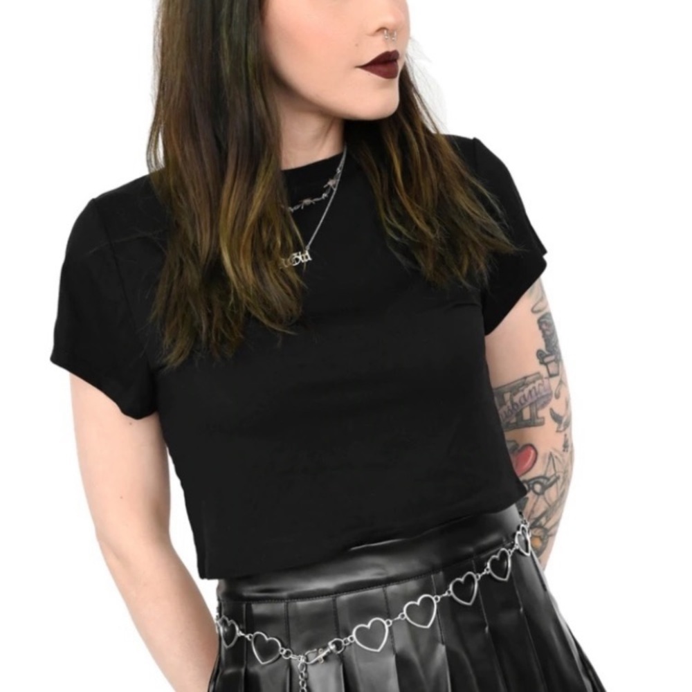 Foxblood crop top